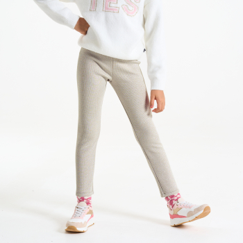 لجينز من قماش ميلانو البيج للبنات